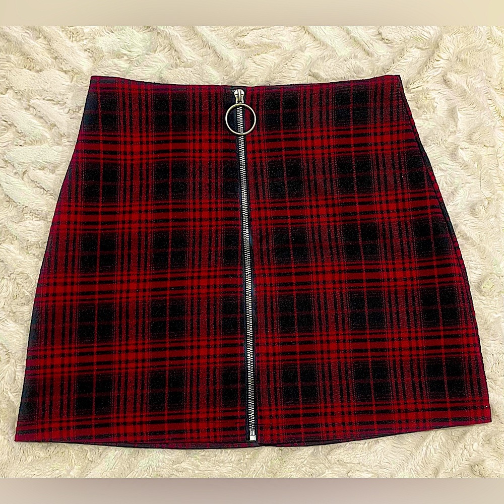 Small, red black checkered